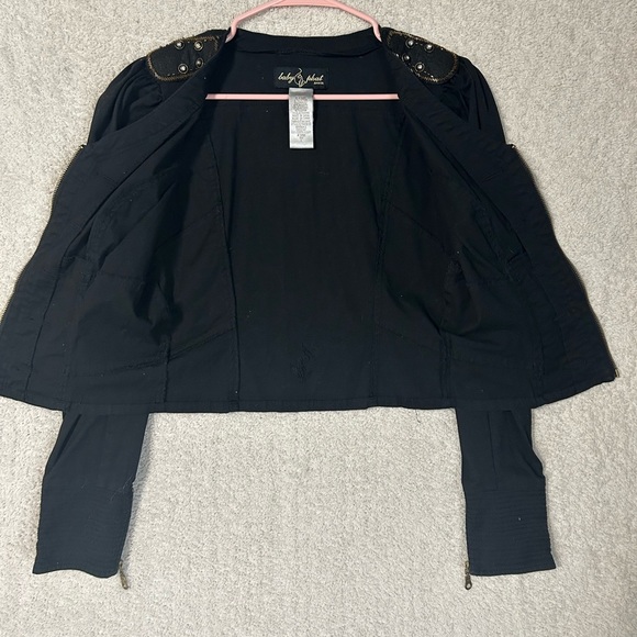 Vintage Baby Phat Black and Gold Tailored Blazer. Cropped. Y2K 90’s - Picture 7 of 10